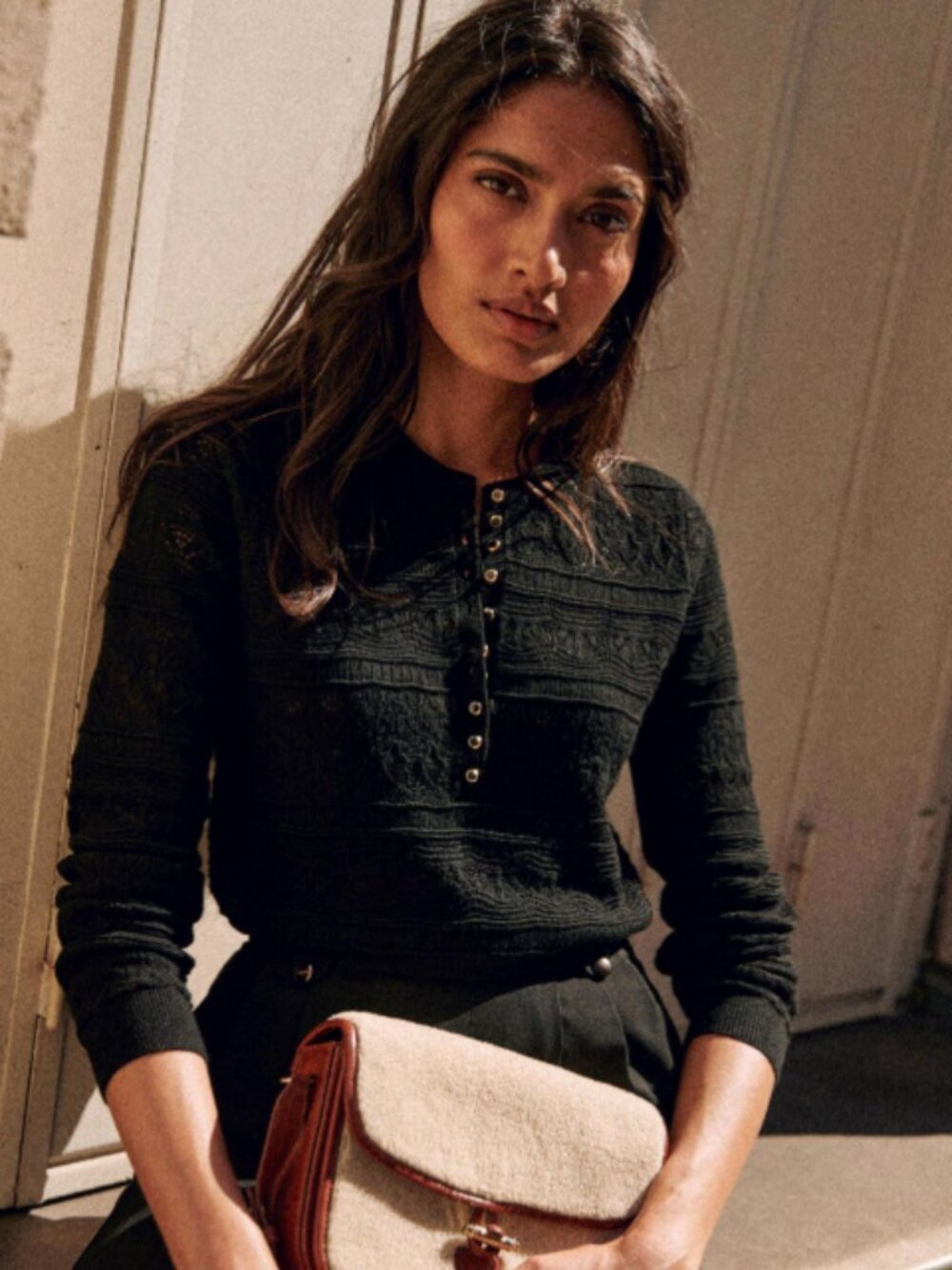 Sezane Lyna Jumper - Black - Size Medium - NWOT!